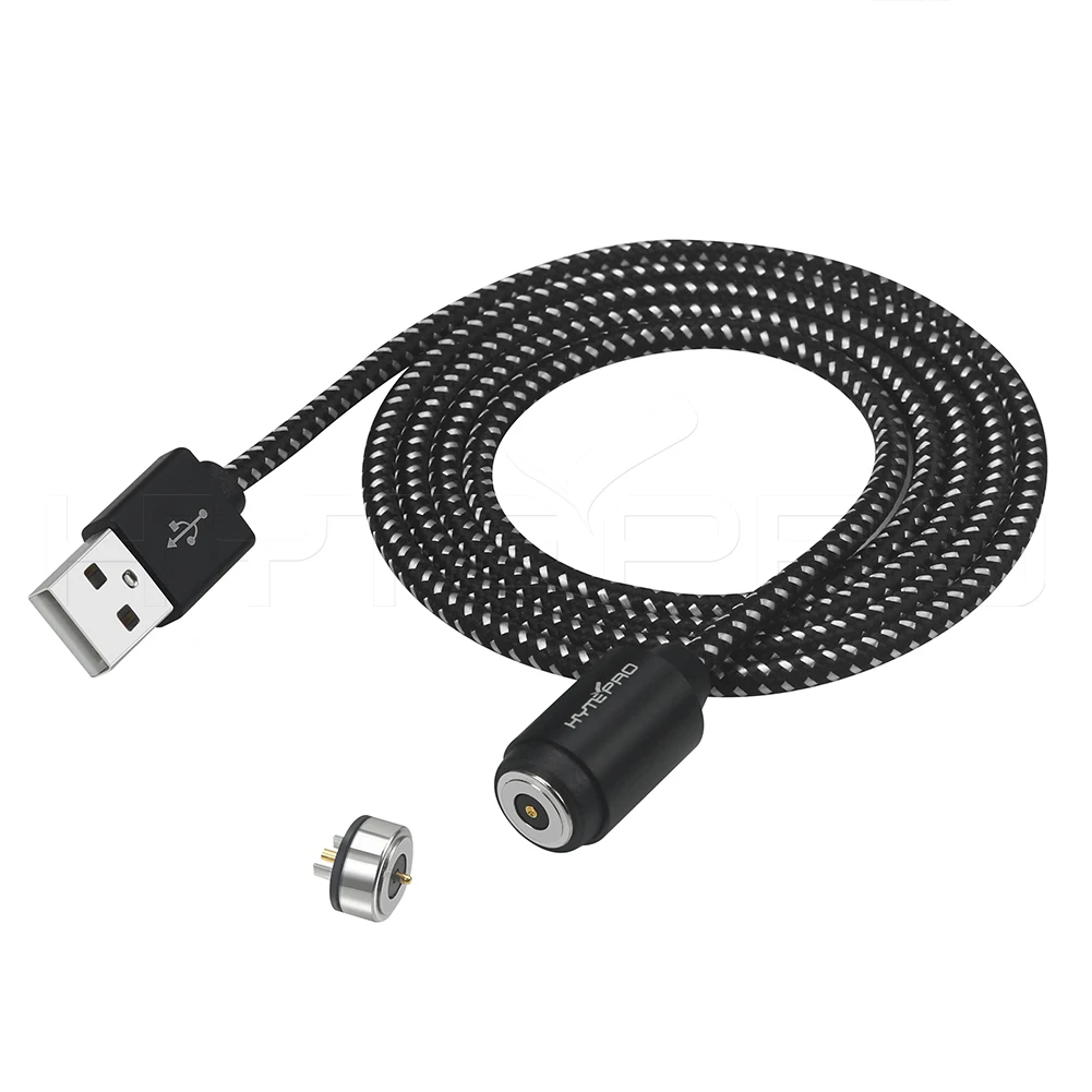 LED 2 pin pogo pin usb a battery charging self locating magnetic power cable holder - ANKUX.COM
