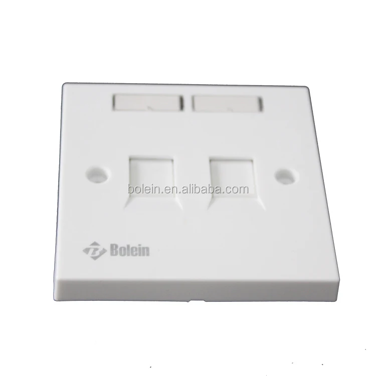Stock Status Flat Office Faceplate Rj45 Cat6 Interface Compact Dual ...