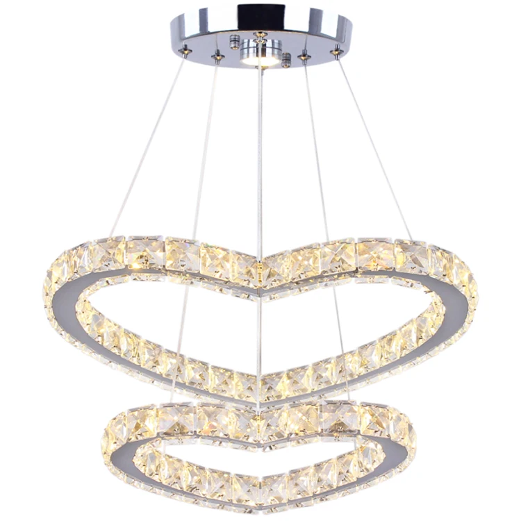 lampara colgante grande de cristal con forma de corazon lamparas led de techo para comedor dormitorio mp012 novedad de 2020 buy candelabro de