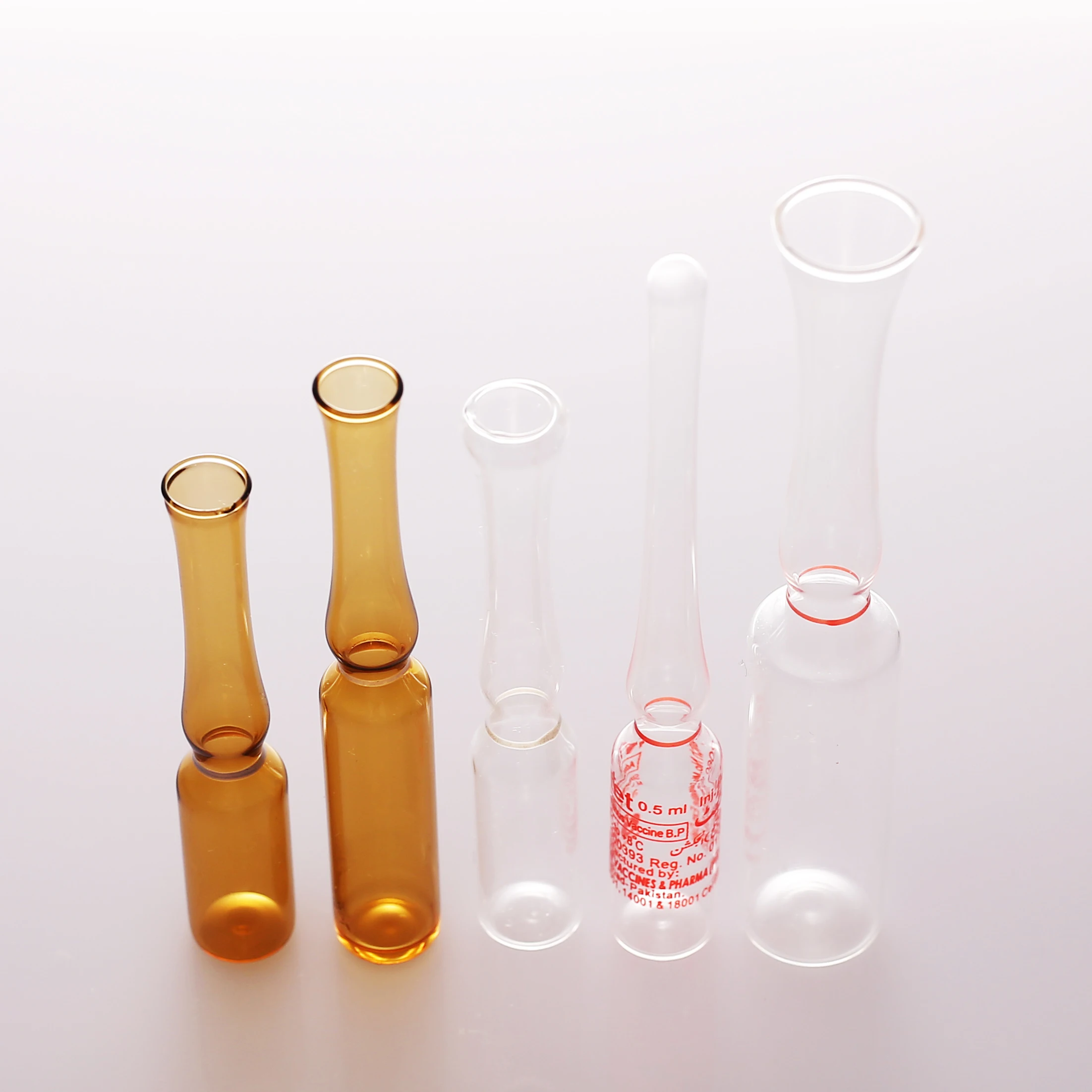 1 Ml 2ml 5ml Steroid Vitamin Low Borosilicate Empty Glass Ampoule Vials