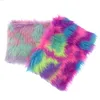 New Colour-Coloured Fluffy Cosmetic Bag Small Objects Receiving Bag Hand Washing Bag with Change Wallet
