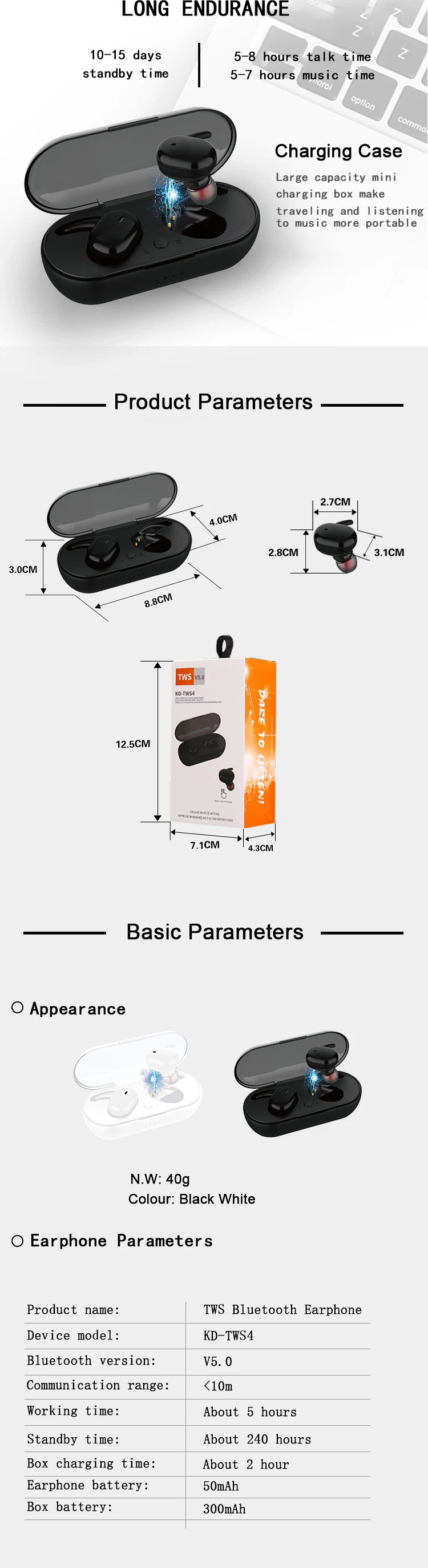 Alibaba Best Sellers 2020 Noise Cancelling TWS Headset In Ear Wireless Bluetooth 5.0 Earphones Stereo Sport Bass Earbuds - ANKUX.COM