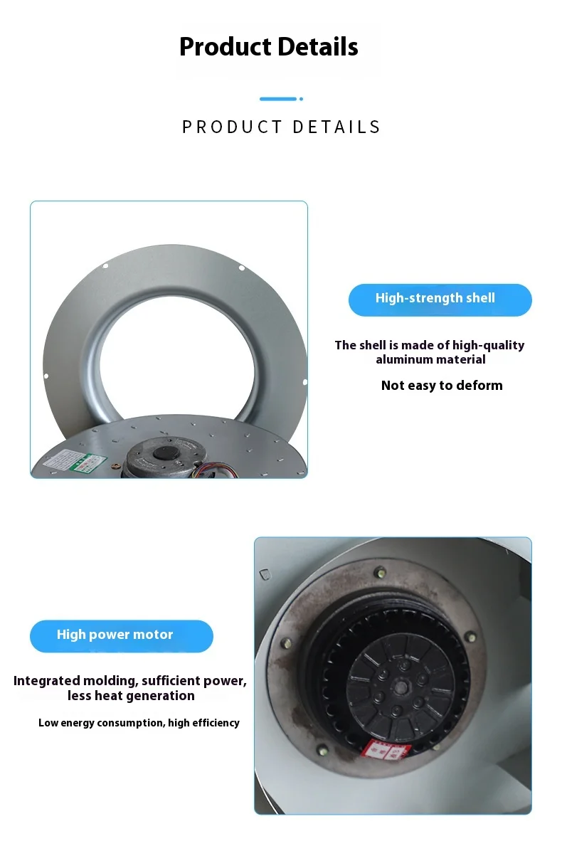 Centrifugal Fan, FFU280, 220v, Aluminum, Roof - detail 6