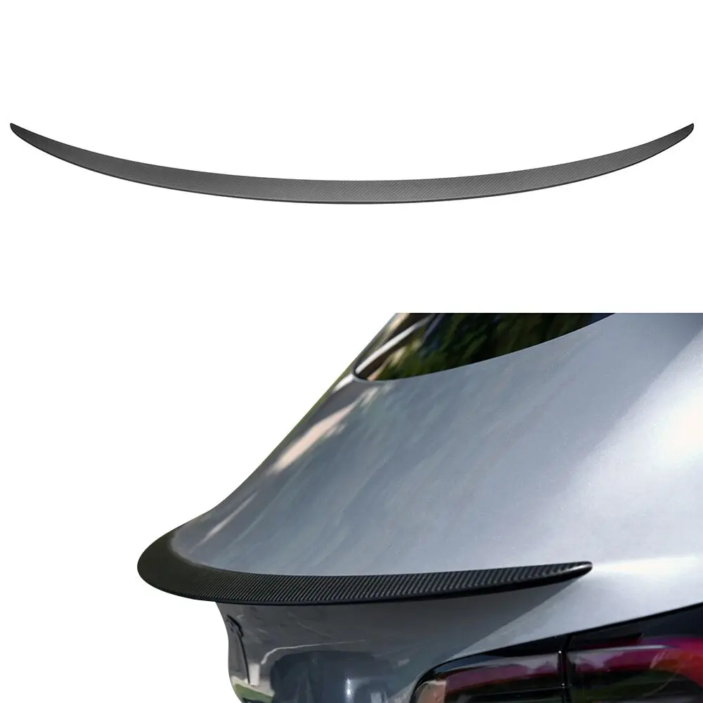 
modification parts model s Carbon Fiber install car rear Tailbox rear spoiler For Tesla model 3 