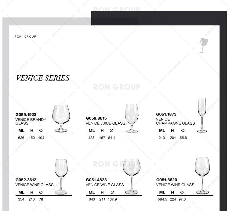 handmade lead free clear water goblets glass wine cup crystal champagne glass
