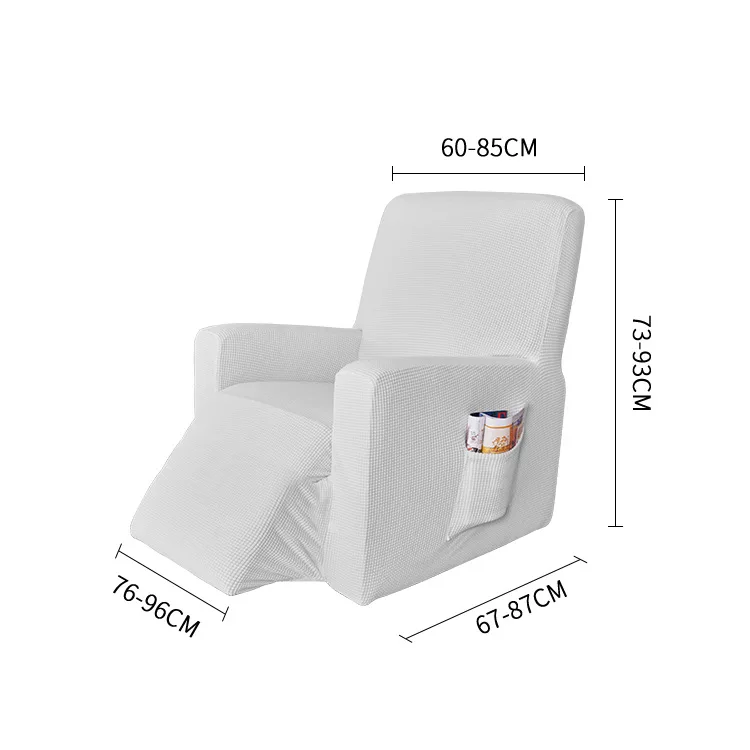 Recliner -Orange BEIGOO Stretch Rocking Recliner Silpcover Lazy Boy Chair Covers Non-silp for Leather and Fabric Sofa with Side Pocket