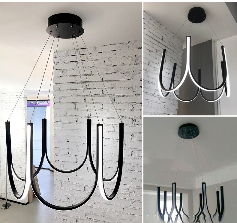 Modern minimalist living room lamp atmosphere high-end post-modern creative bedroom lamp dining room chandelier