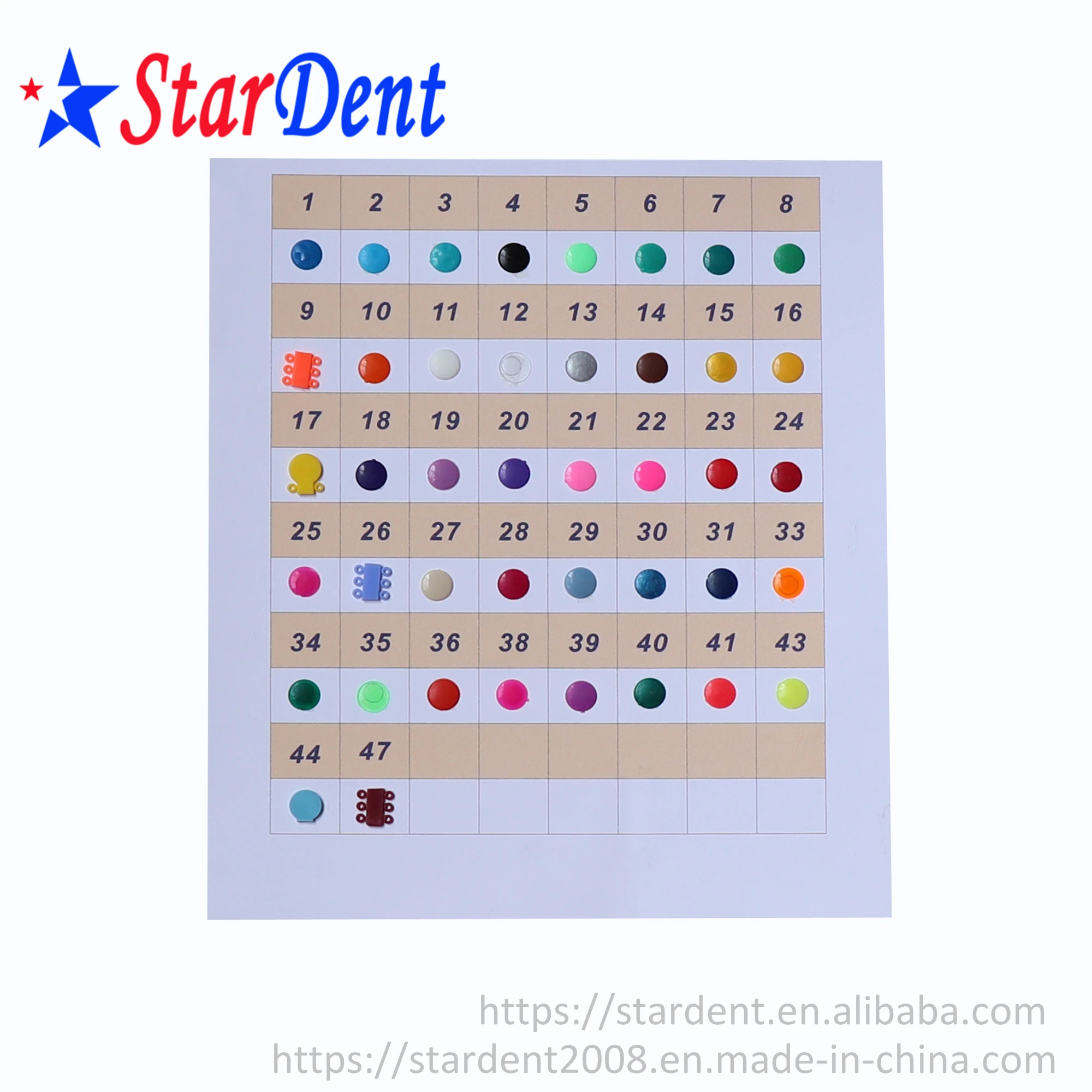 Dental Orthodontics Elastic Elastomeric Ligature Ties/dental Ligating