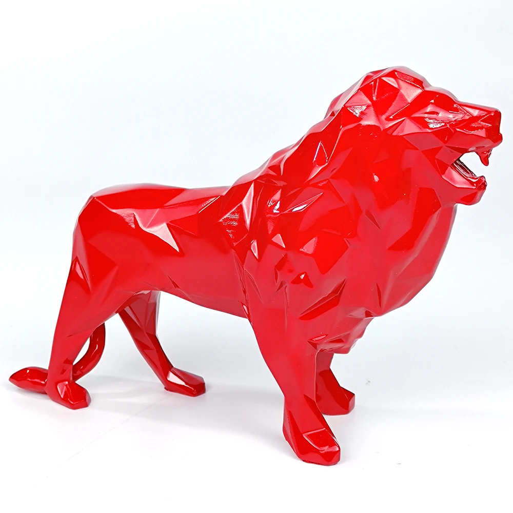 resin lion garden statues