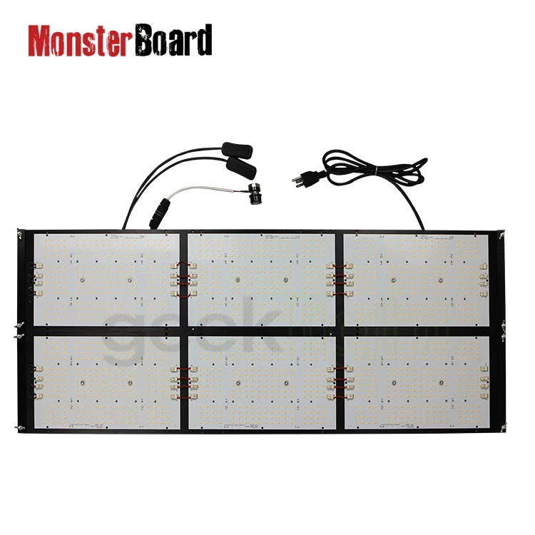 geeklight hlg 240 monster board v4 plus lm301h cree 660nm with lg uv cree ir separate control indoor grow lights