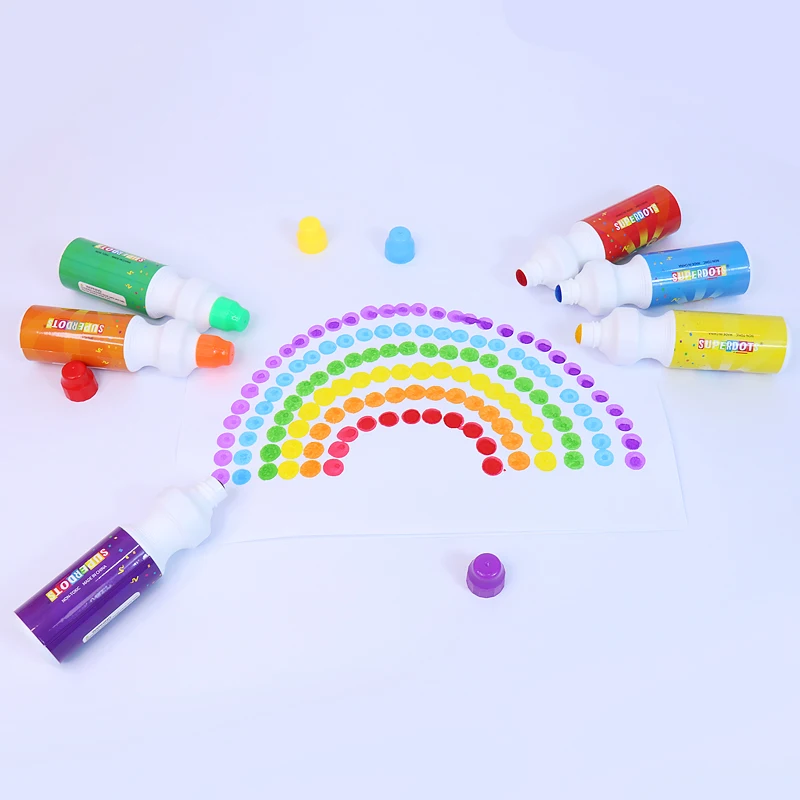 New Mold Superdots Paint Dabuer,15 Mm Tip 65ml Non Toxic Washable Dot