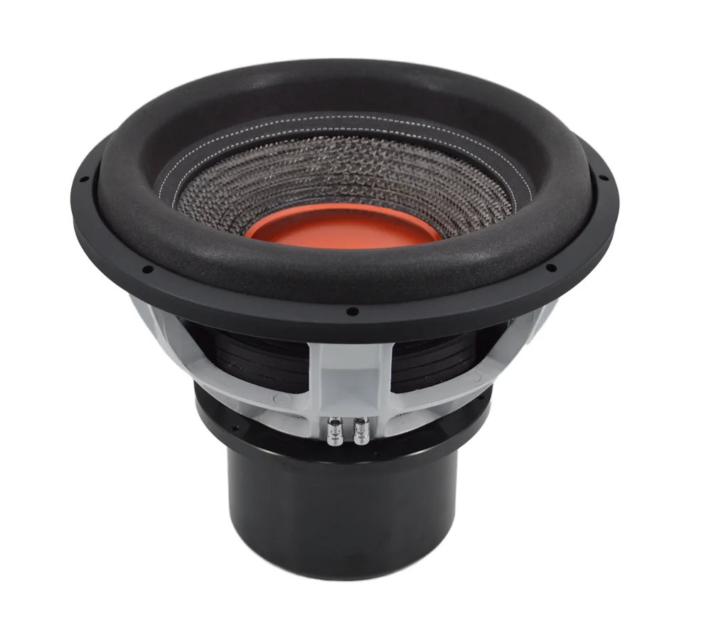 15 Inch Subwoofer Speaker 4000WRMS with Neo Magnet Dual Coil 12V Carbon Cone Subwoofer of Subwoofer Car Audio supplier