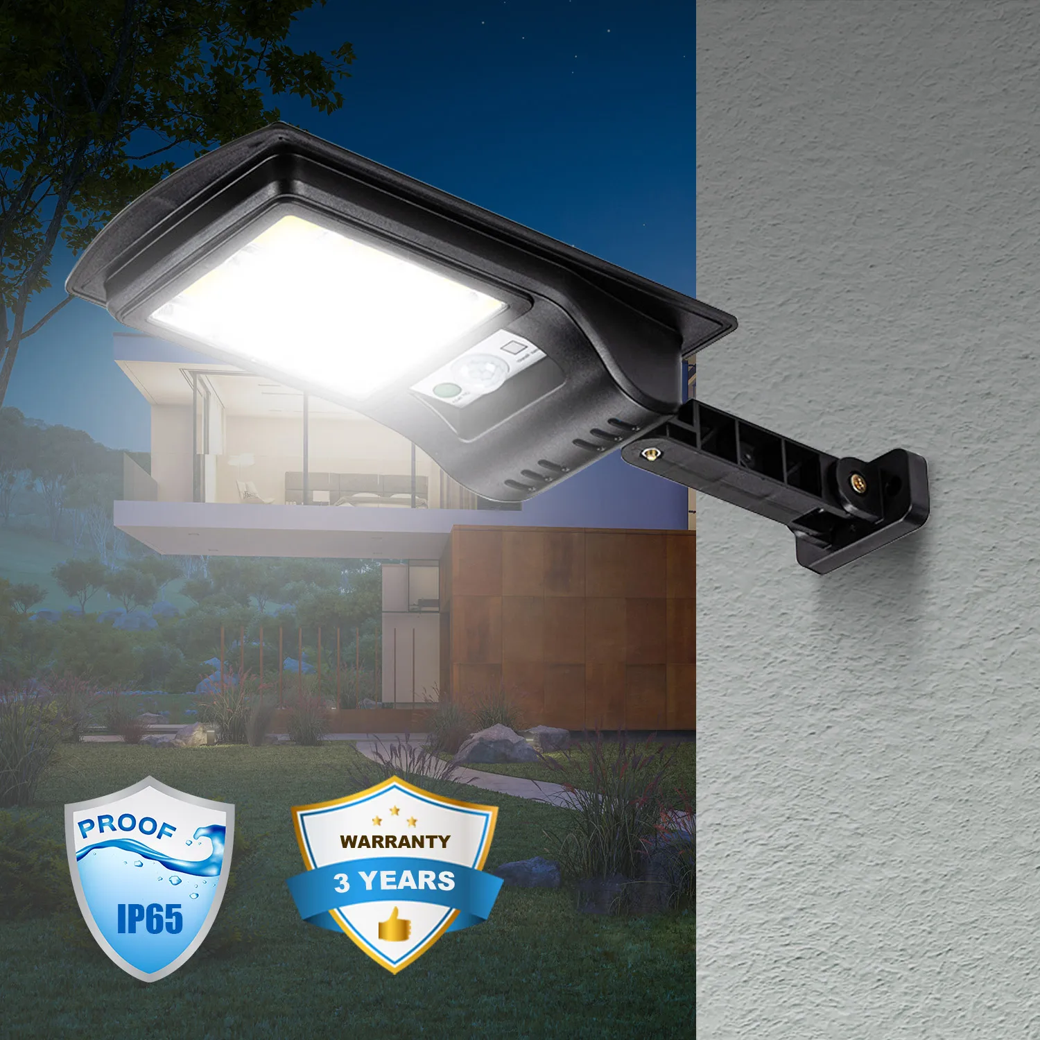 Mini Solar Powered Led Garden Light Super Bright Abs Material Solar ...