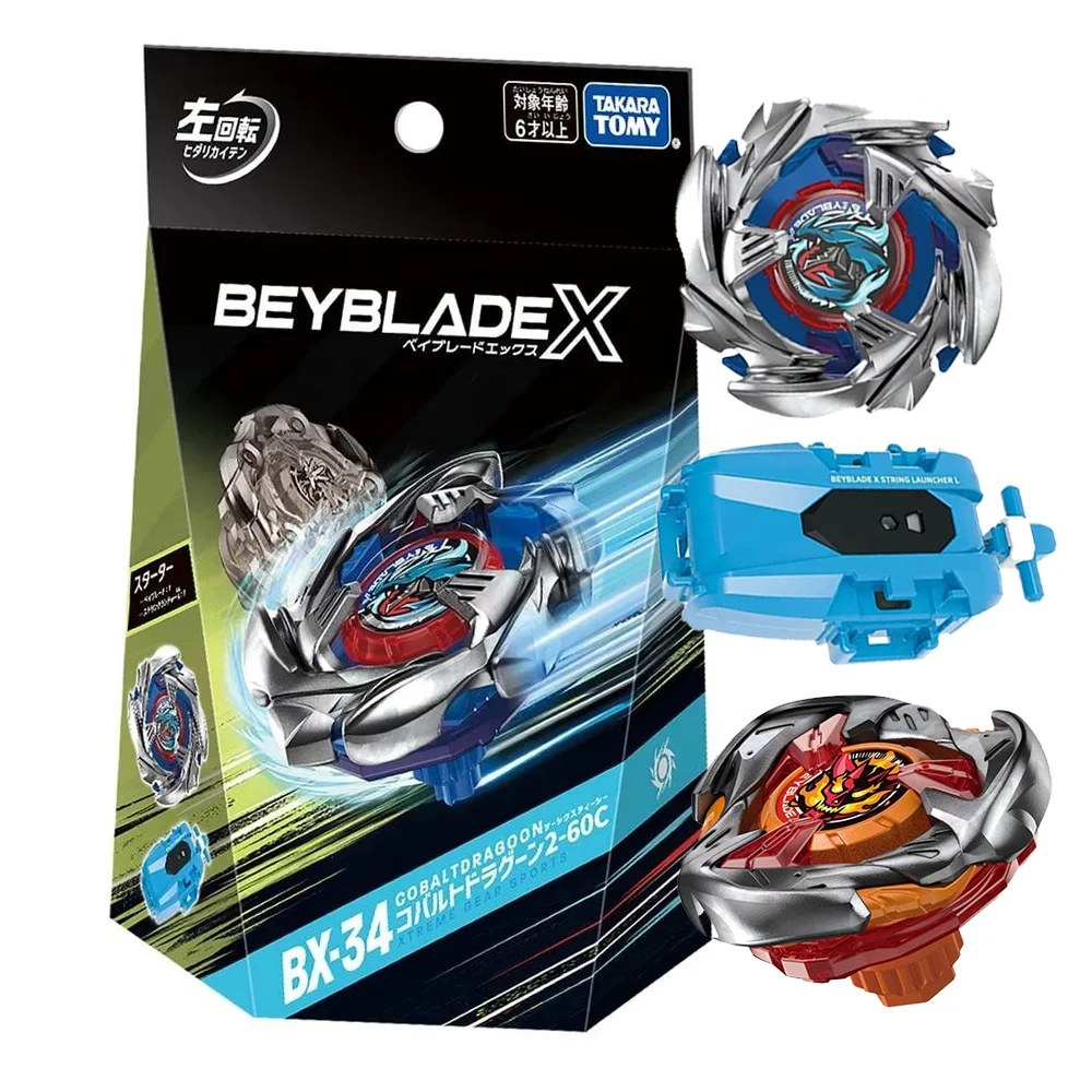 Original BEYBLADE X Metal Burst Fusion BX34 Cobalt Dragoon Starter