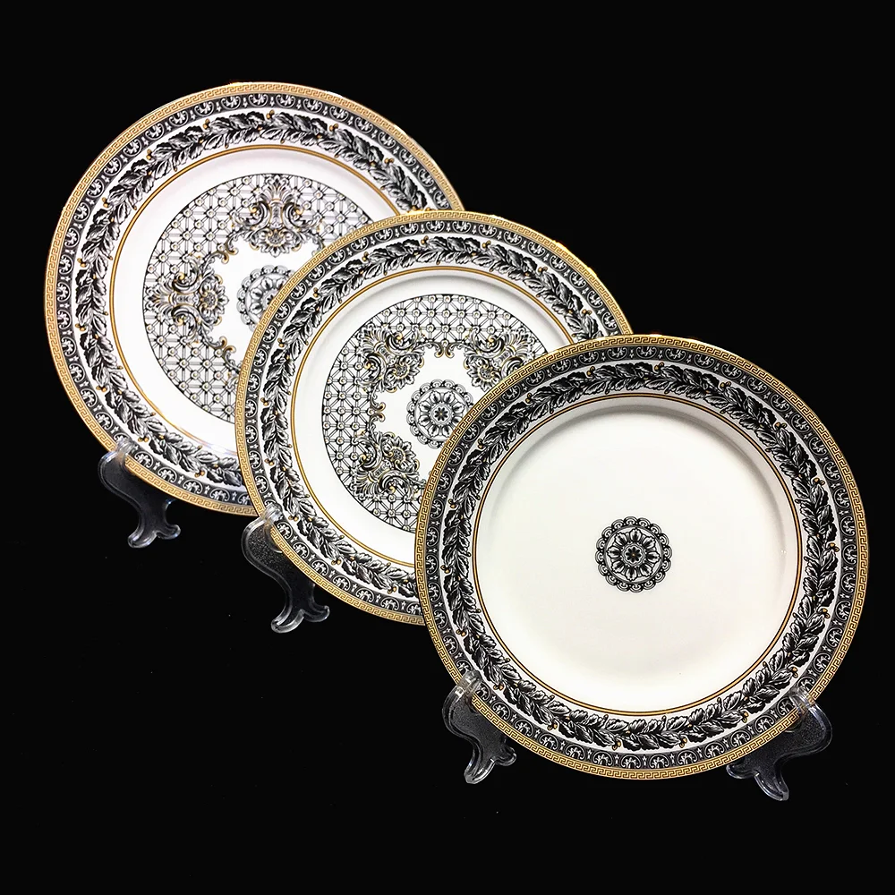 Bone China Crockery Dinner Set European Style Bone China Dinnerware