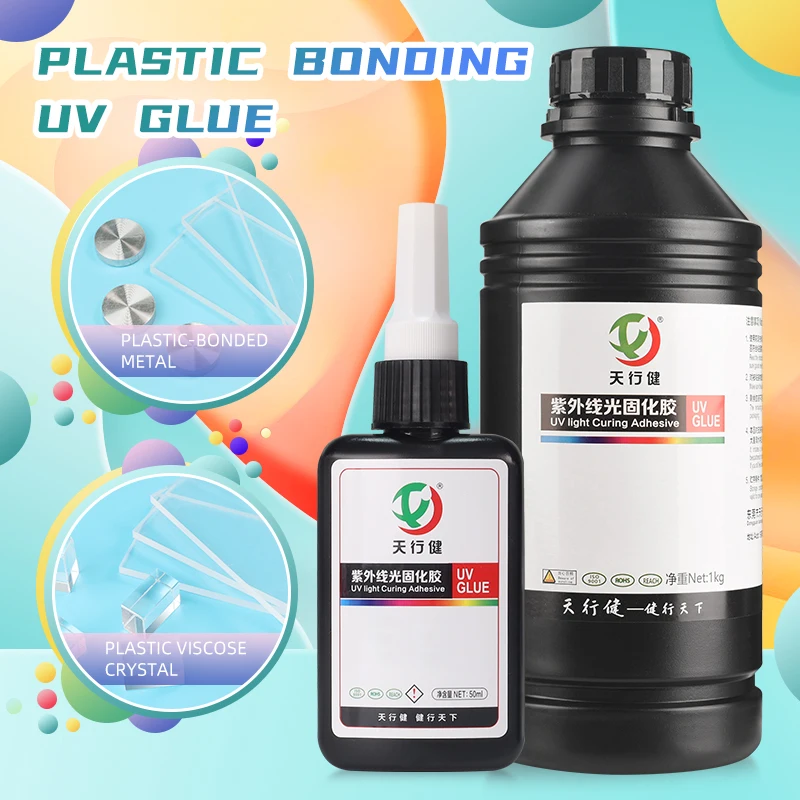 High Transparent Liquid Acrylic Glue Visible Lightcured Adhesive Uv