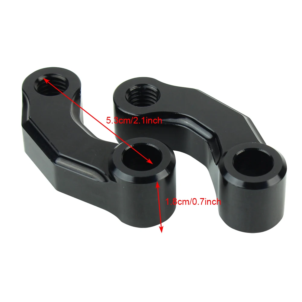 Motorcycle Mirrors Riser Extension Bracket Mount Adapter For R1200GS Accessories