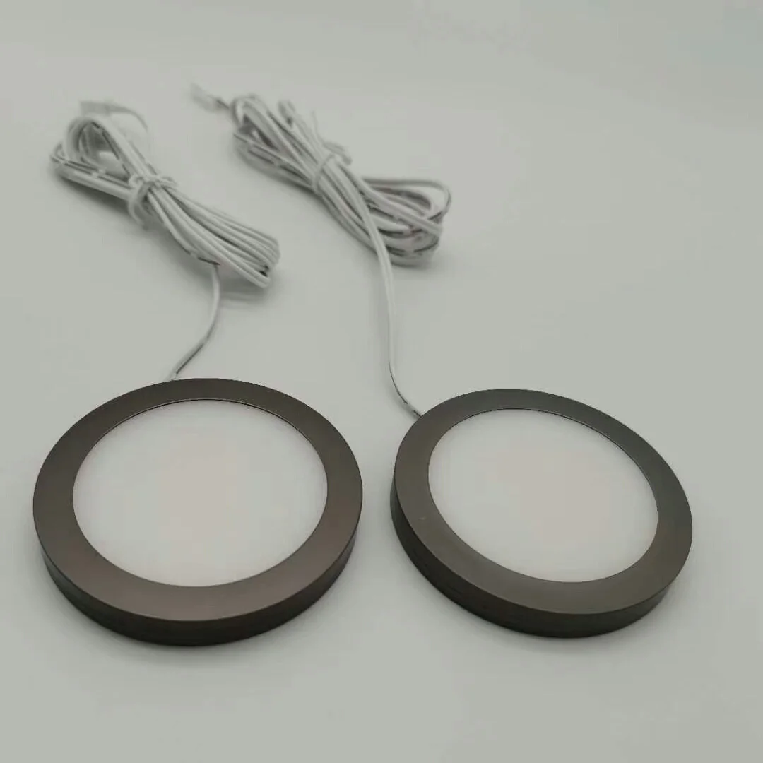 Round wireless remote control switch with remote control dimming LED cabinet lights can be customized
