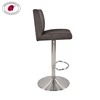 Modern Cheap Stainless Steel Adjustable Height Vintage Pu Seat Leather Padded Swivel Bar Stool For Bar