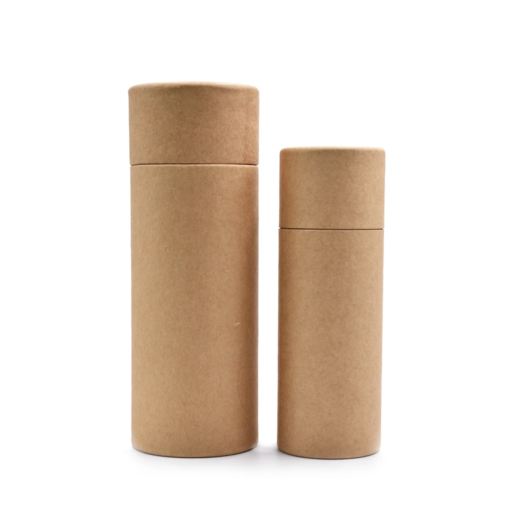 dalizhen 定制印刷标签圆形棕色圆筒包装盒纸管