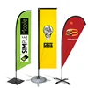Custom printing outdoor advertising promotion flying teardrop flag feather flag