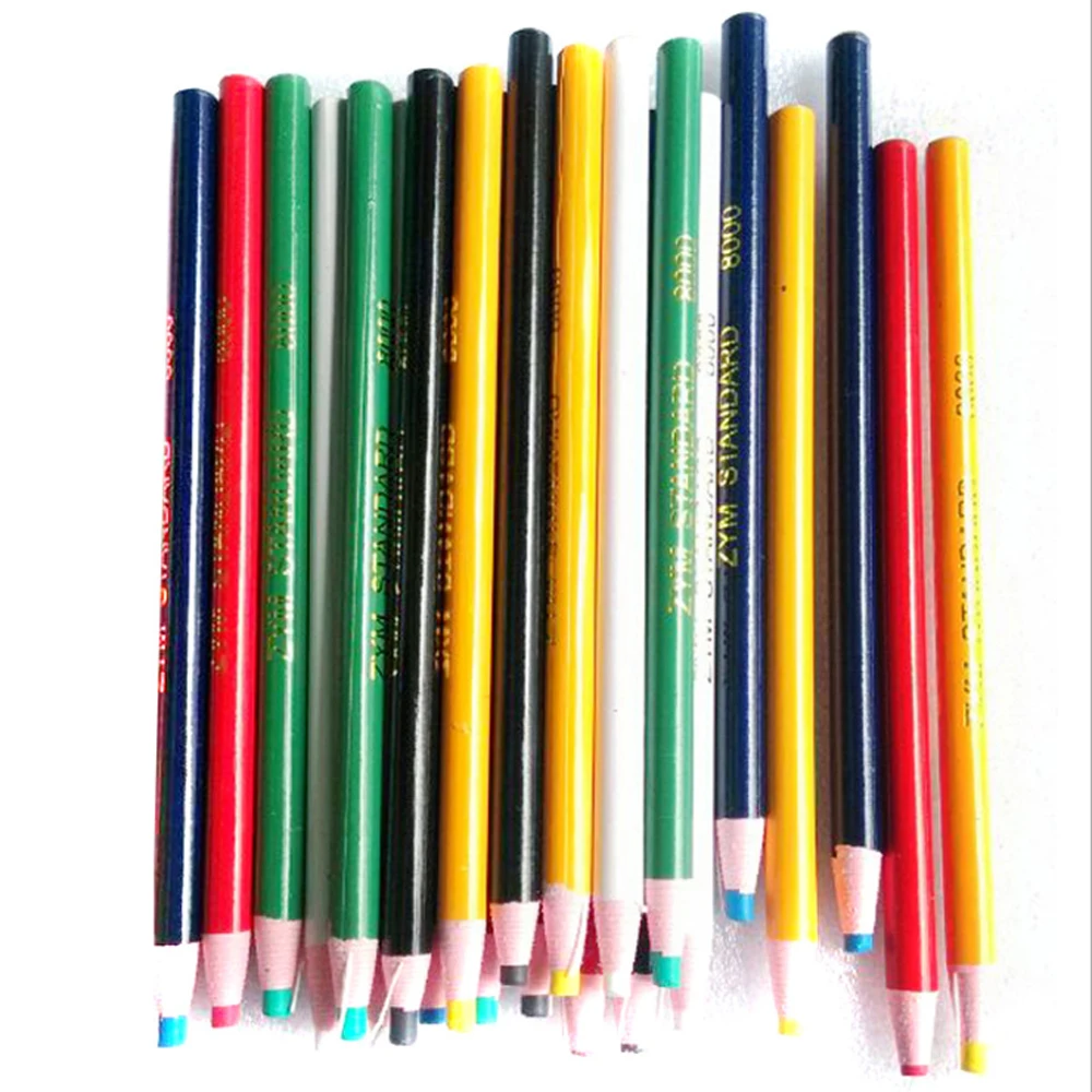 Peeloff China Markers Grease Wax Pencil For Glass Cellophane Fabric
