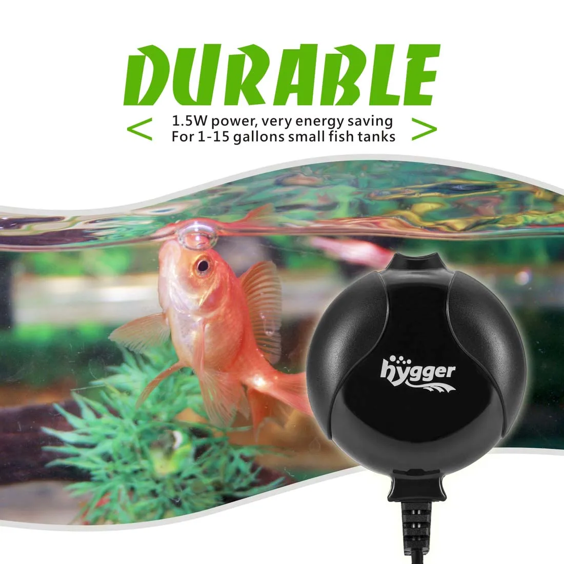 Hygger Mini Aquarium Air Pump Kit For 115 Gallon Fish Tank,The