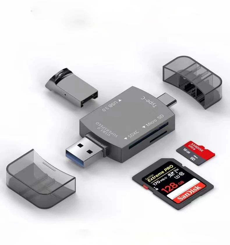 2022 New Style Metal Usb 3.0 Type C 3 In 1 Card Reader Otg High Speed ...