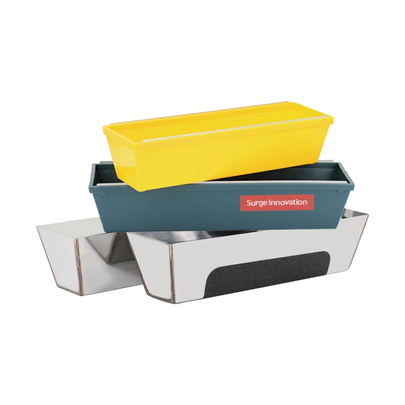 Drywall Masonry Tool Tray Bucket Putty Slot Stainless Steel & Plastic