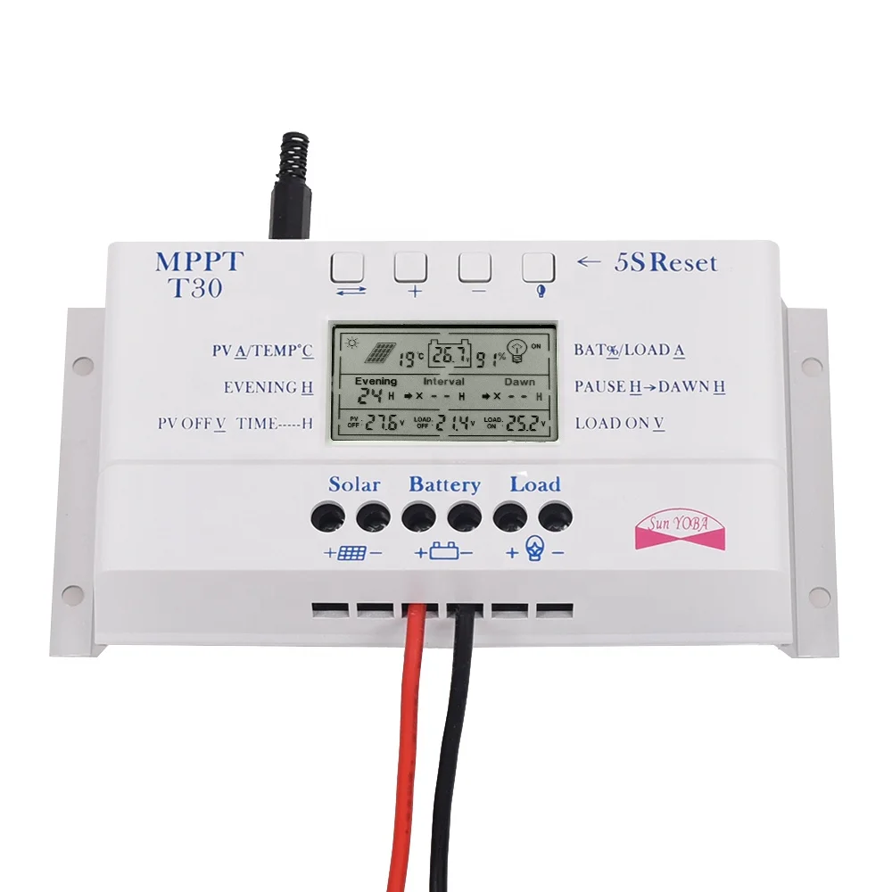 Solar Panel Controller 12v 24v Solar Controller Solar Regulator Mppt30 ...