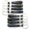 12 pack Christian Religious Bible Keychains - Wholesale Silicone Rubber Key Rings with Scriptures for Church