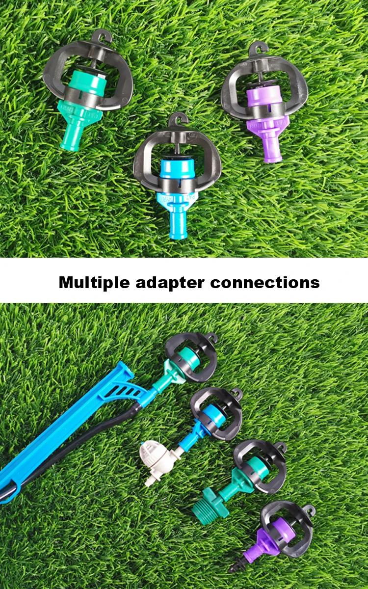 Garden 360 Sprinkler Irrigation System Micro Sprinkler Insect-proof  Rotating Micro Sprinkler