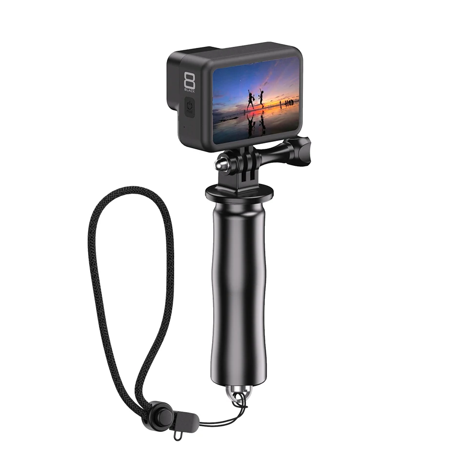 Apexel mobile tripod handgrip 1/4 screw microphone attached phone grip holder set for action camera