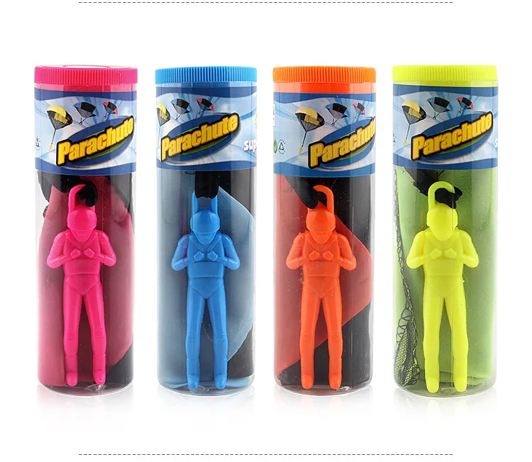 Wholesale Hand Throwing Mini Play Parachute Paratrooper Outdoor Games Children Educational Toys with Figure Soldier for Kids