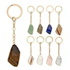 Mutil color Tumbled Tiger Eyes/Howlite/Lapis.,etc Pendants Keychain