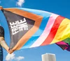 wholesale Custom 3x5ft polyester printing gay pride rainbow flag red black green flag for sales
