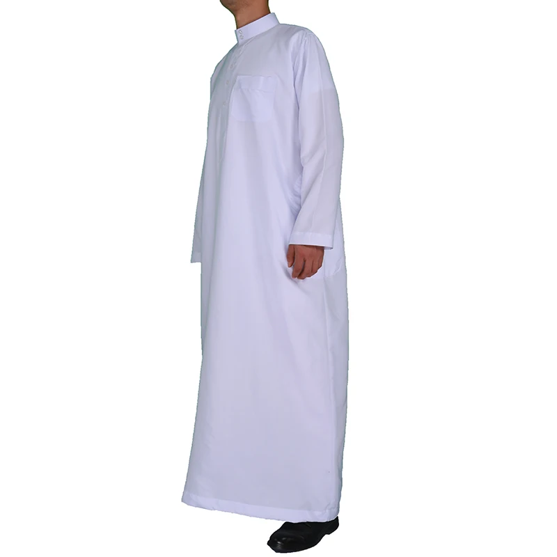 52-58/56-62 Sizes Islam White Thobe Qamis Men Abaya Clothes For Men ...