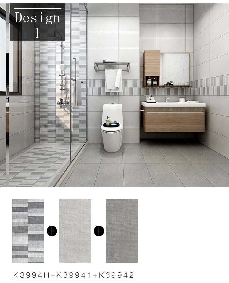 Cheap Matte Fabric Finish Porcelain Textured Ceramic Wall Tiles 300x600