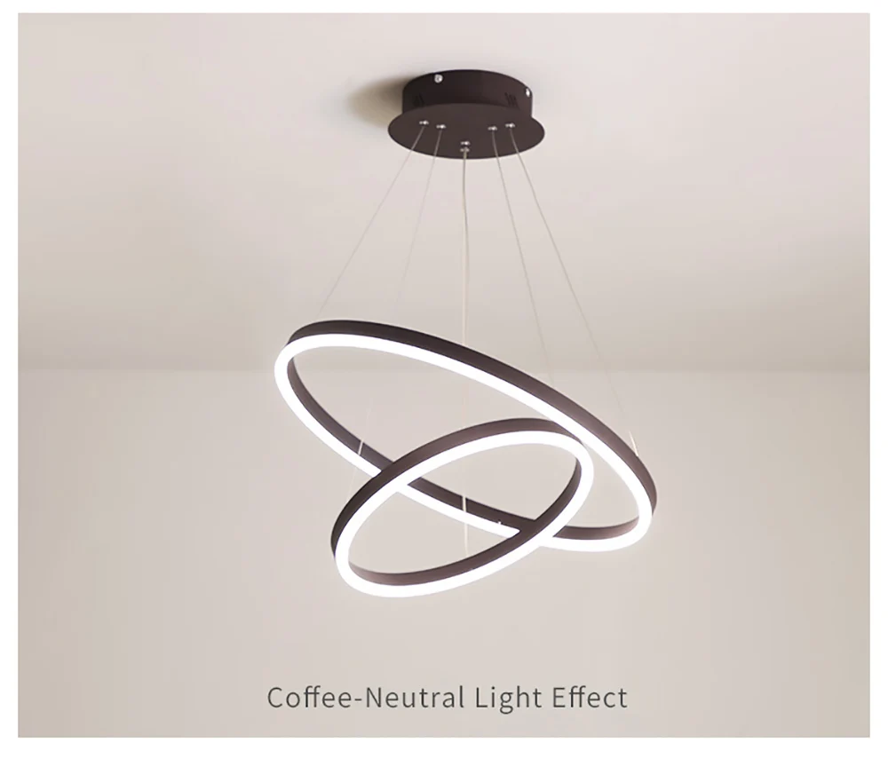 Hotel Lobby Residential Fashion design LED Chandelier Circular Pendant Light