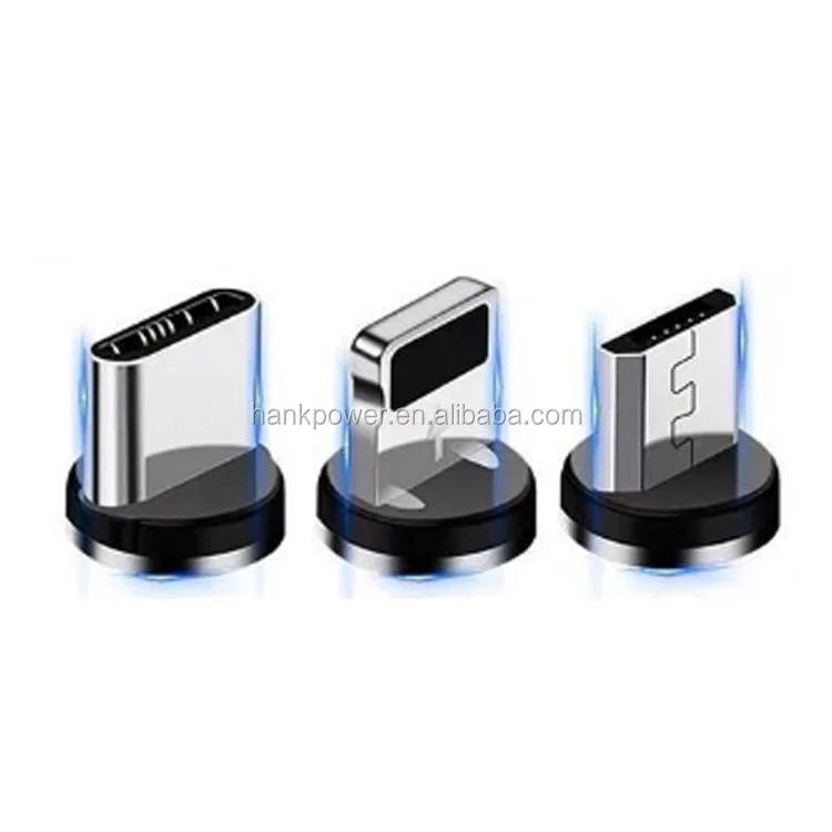 Cell Phone Cable Magnetic USB Charger 3 in 1 USB Charging Data Metal Micro USB Function Cables Magnetic Phone Charger - ANKUX.COM