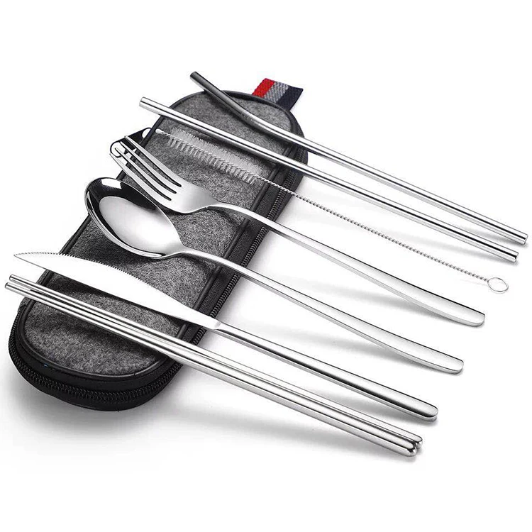 travel cutlery set metal