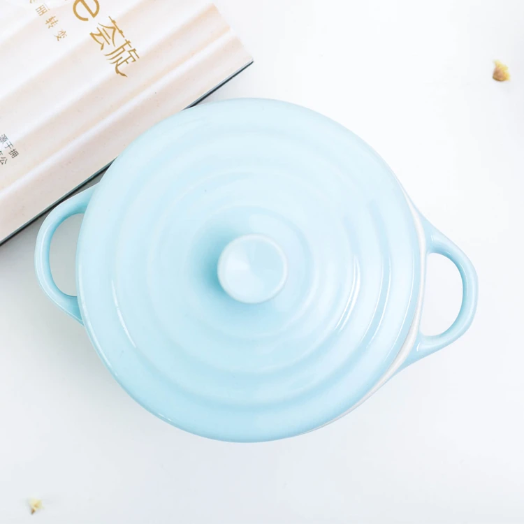 High quality home used ceramic casserole candy colors stoneware mini cocotte.jpg