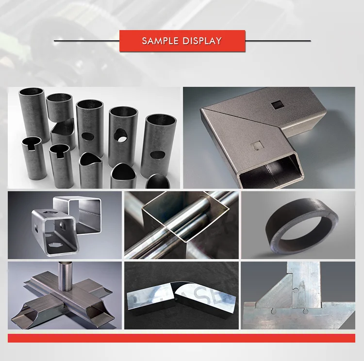 2 kw lazer cutter m1 6m rotary device automatic aluminium profiles square tube pipe cutters h-beams fiber laser cutting machineachine prices