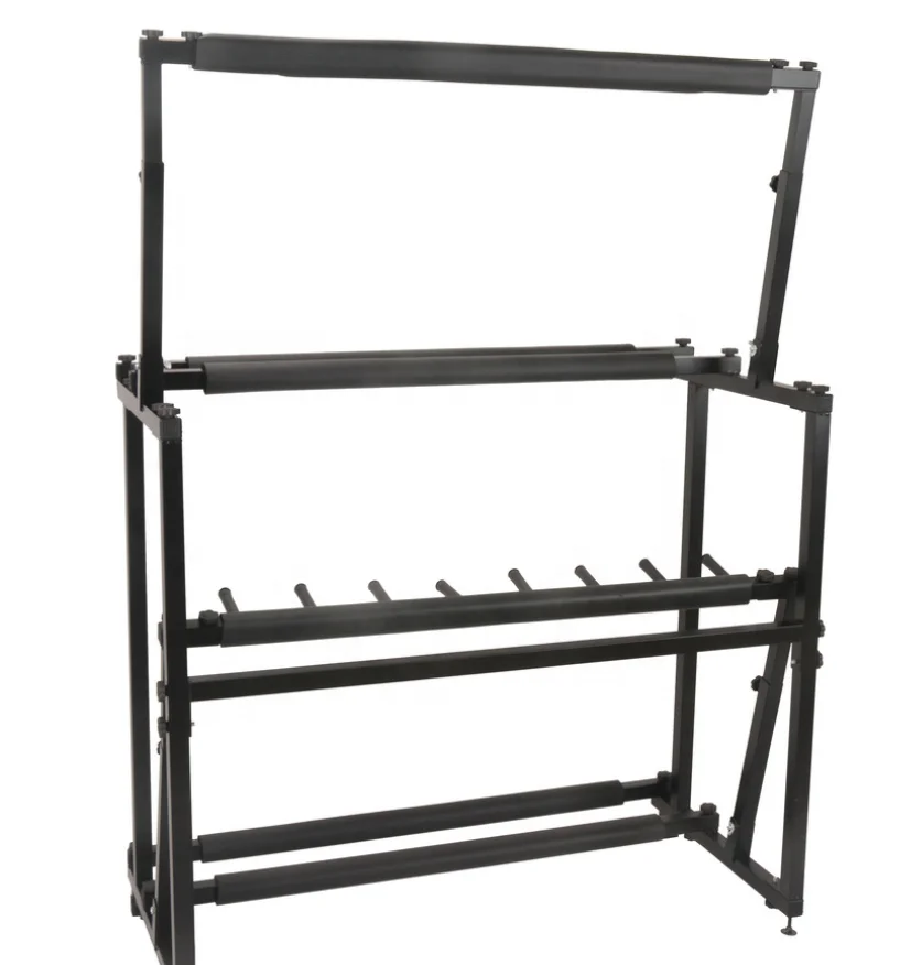 Simple Structure Music Instrument Display Rack For Guitar Retail Shop