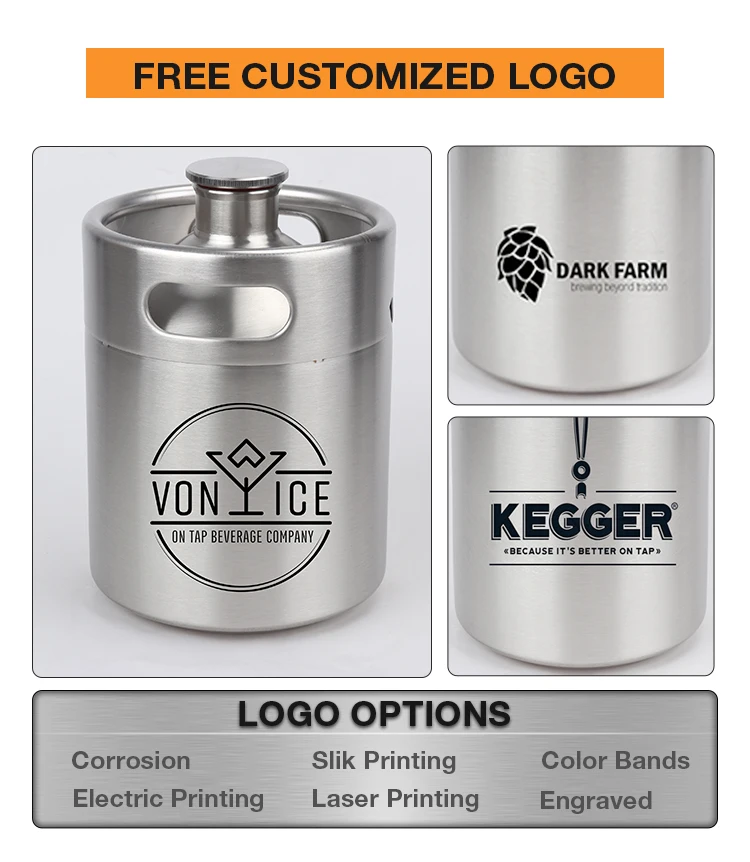 Homebrew 10 Liter Beer Keg Stainless Steel Mini Draft Beer Barrel Beer