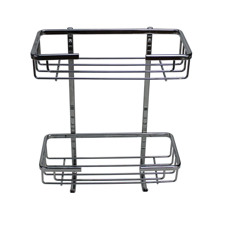 2 Tier Bathroom Corner Storage Metal Wall Shelf Stainless Steel Spa Tower Rack Buy Stainless 