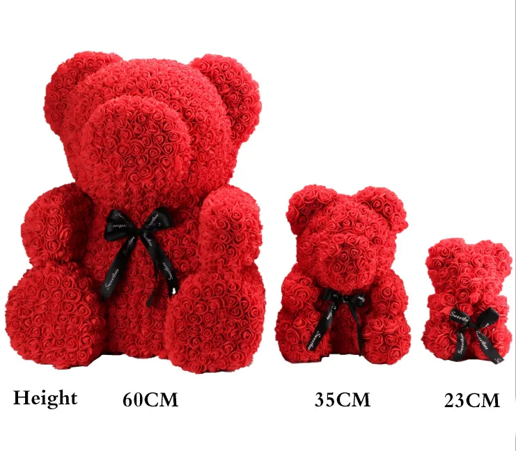 rose bear 40cm