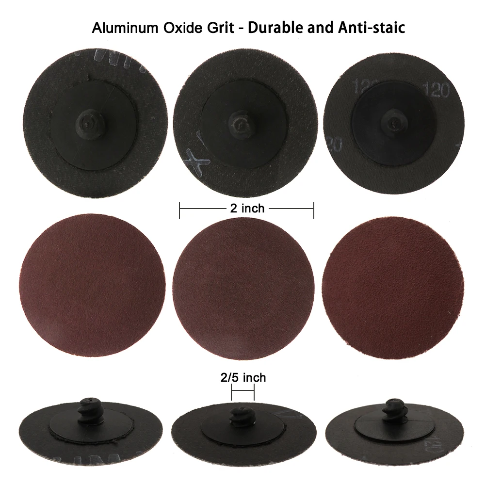 52pcs Sanding Discs Set 2 Inches Quick Change Disc Surface Conditioning