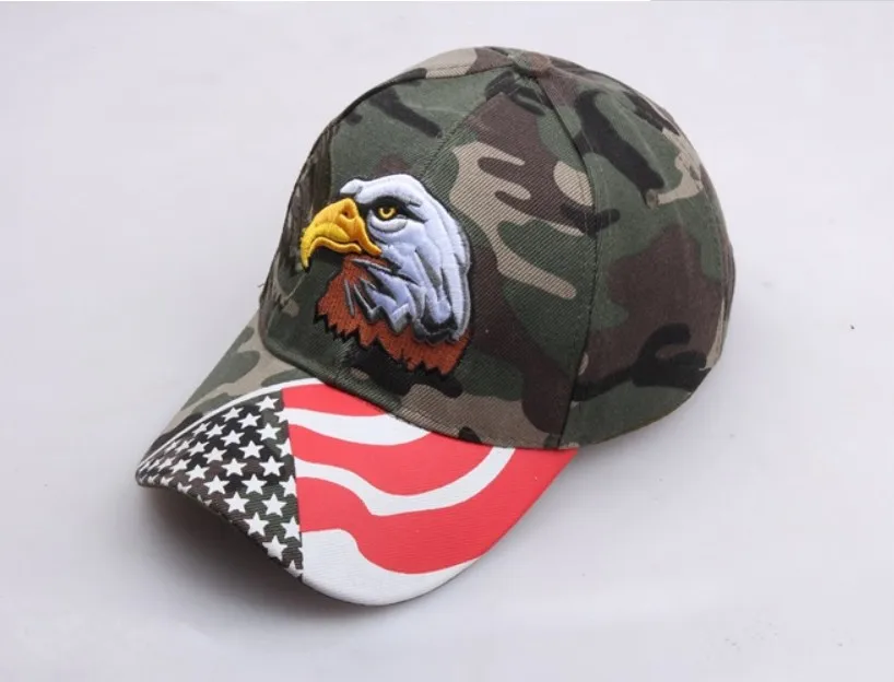 2020黑色美国国旗鹰刺绣棒球帽snapback帽casquette帽子适合男士女士