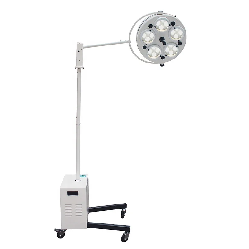 Medical Hospital Surgical equipment LED Shadowless Floor Mobile Removable portable medical examination lamp